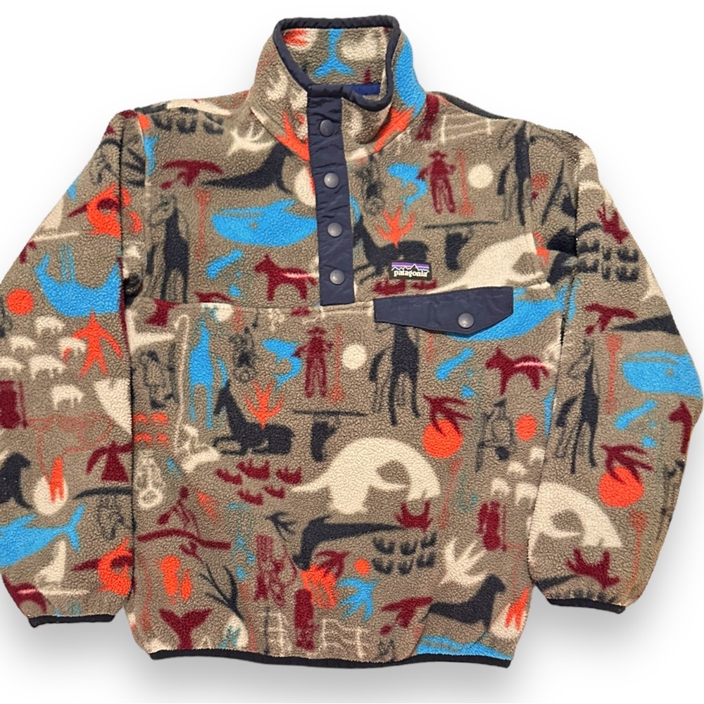 🏕️ Patagonia Kids' Synchilla Snap-T Fleece Pullover Size 7/8 🏕️